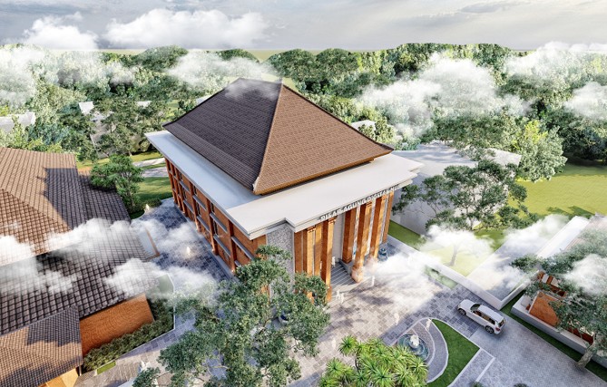 Gedung Pilar Agung Music Hub Institut Seni Indonesia Bali 